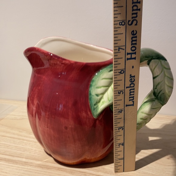 Ceramic apple pitcher hand painted - Picture 11 of 16